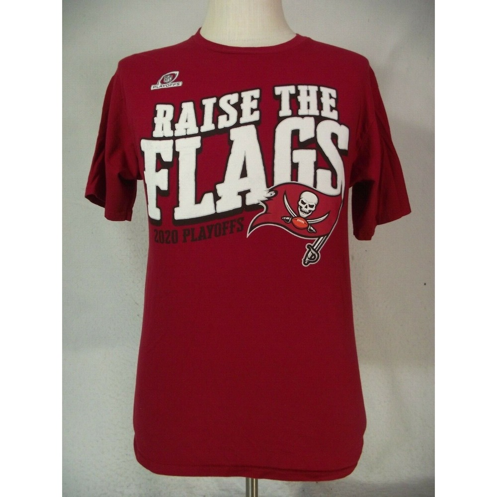 Tampa Bay Buccaneers playoffs t-shirt adult medium red NFL team apparel